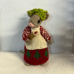 Knitted Mouse, 5”