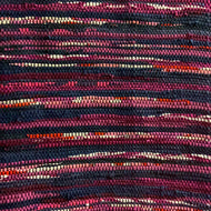 Navy & many shades of burgundy, 24” X 47”