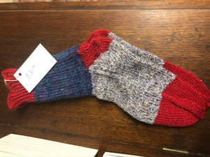 Knit socks (heel to toe measures 10")