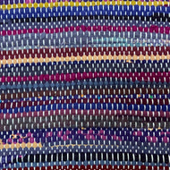 Purples, burgundy, & gold, 25” x 41” cotton