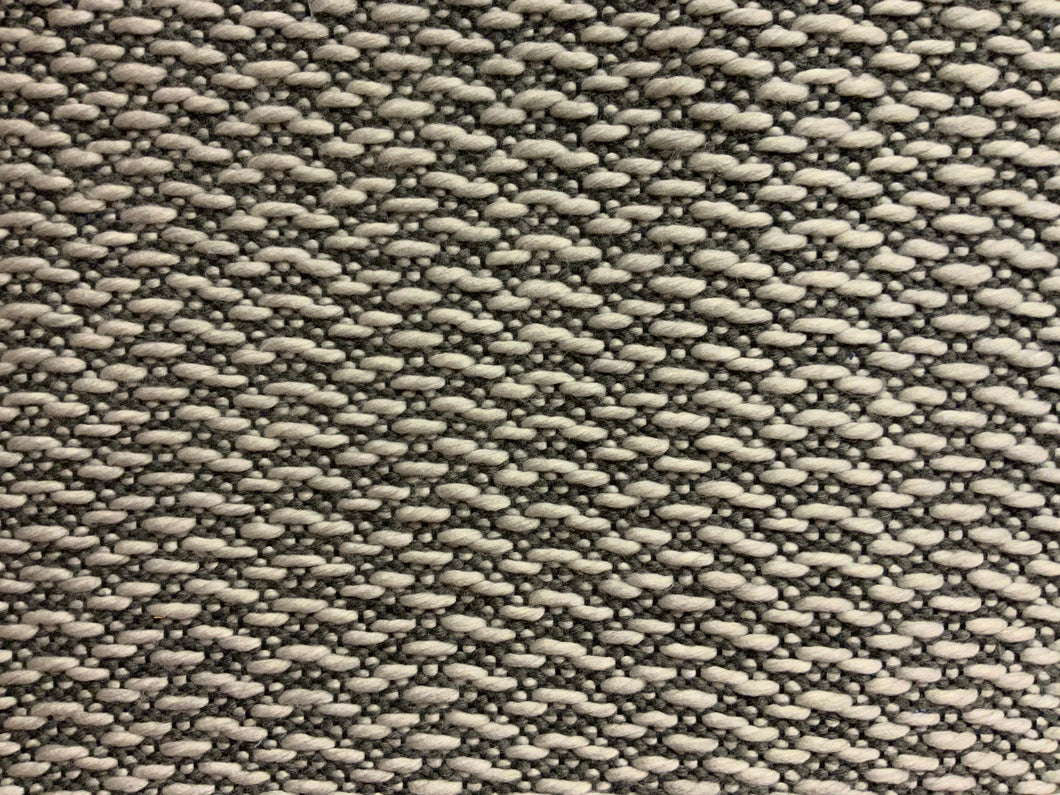 Light and dark gray wool yarn rug (29” x45”)