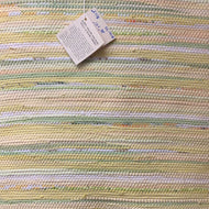 Pastel yellows and greens 26”x41” rag rug