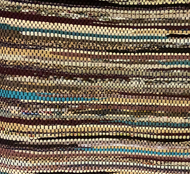 Beige, brown & turquoise, 34” x 56”