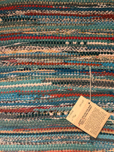 Load image into Gallery viewer, Aqua blue 24” x 40” rag rug