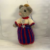 Knitted mouse - 5” tall