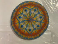 Blue and yellow tam