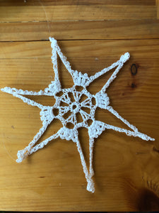 Crocheted Snowflakes in various forms