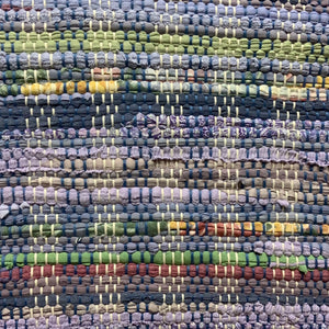 Lavender with pale green highlights. 23” x 40”