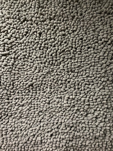 Gray shag woven rug, 30” x 41”