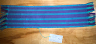 Purple, blue, and light blue table runner 6” x 21”