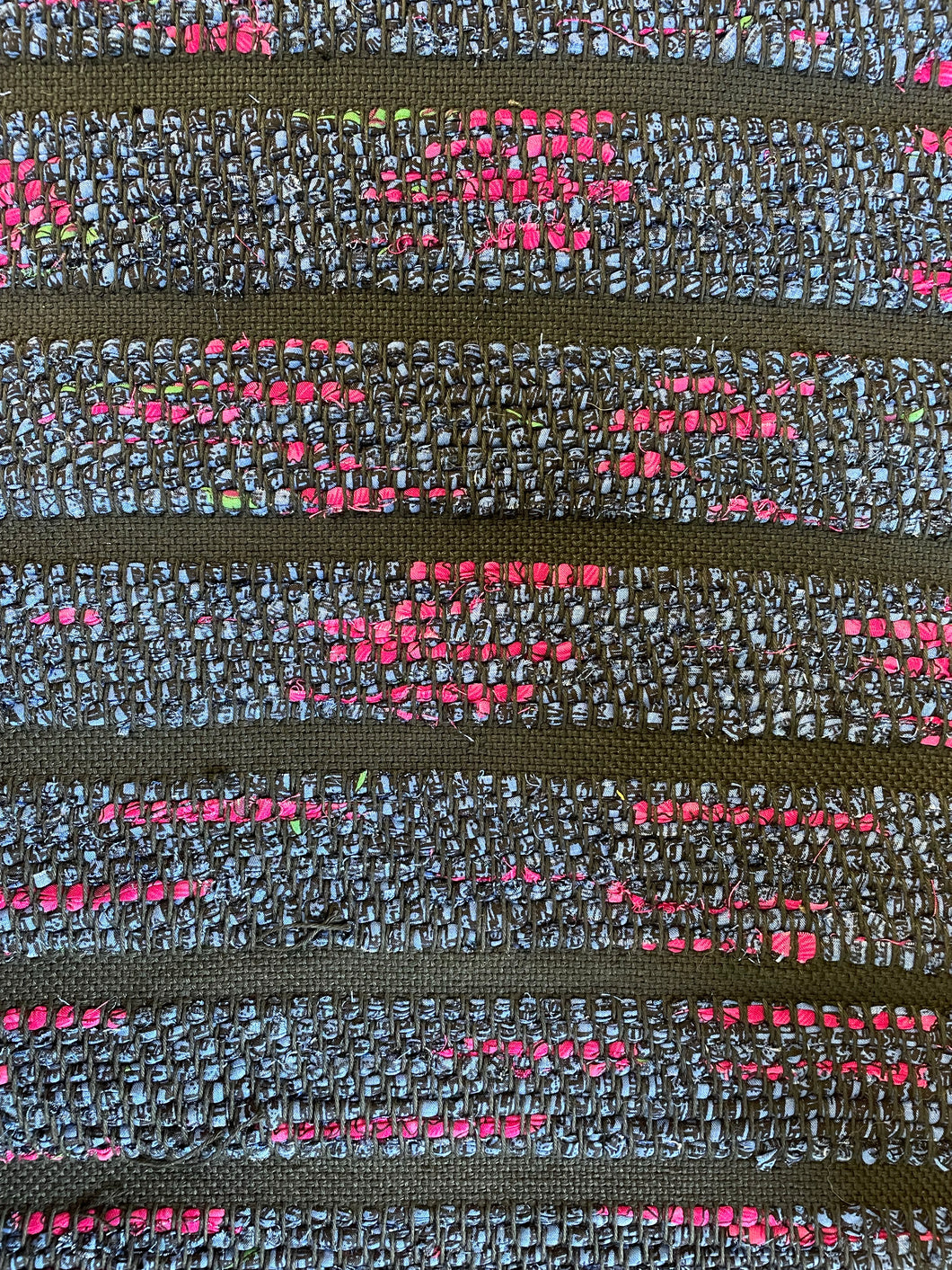 Purple/blue and pink table runner 13” x 23”