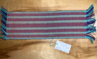 Orange, blue, and purple table runner 6” x 19”