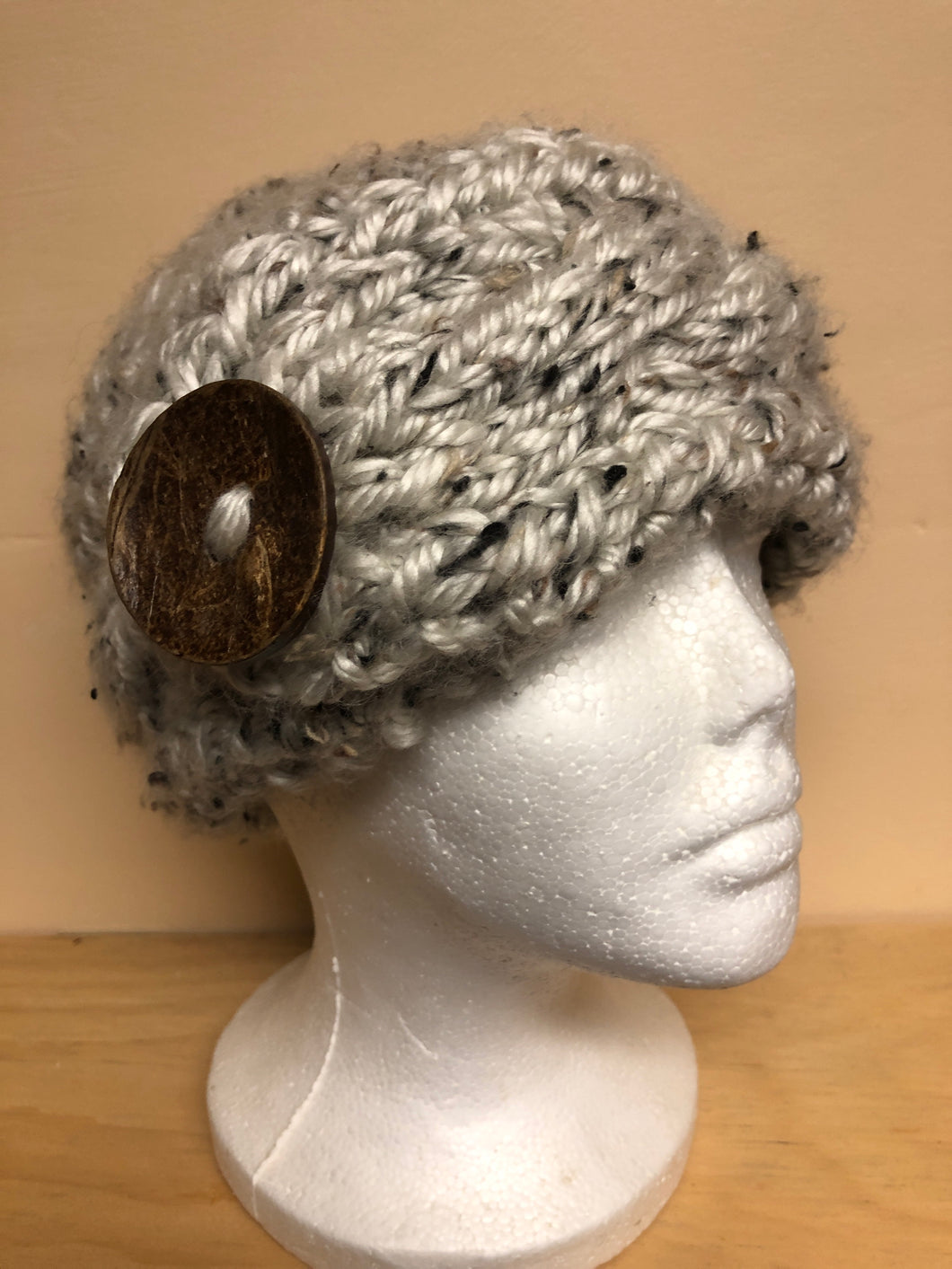 Gray wool hat
