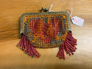 Red and orange coin purse