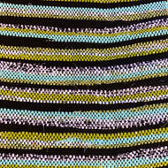Runner with black stripes